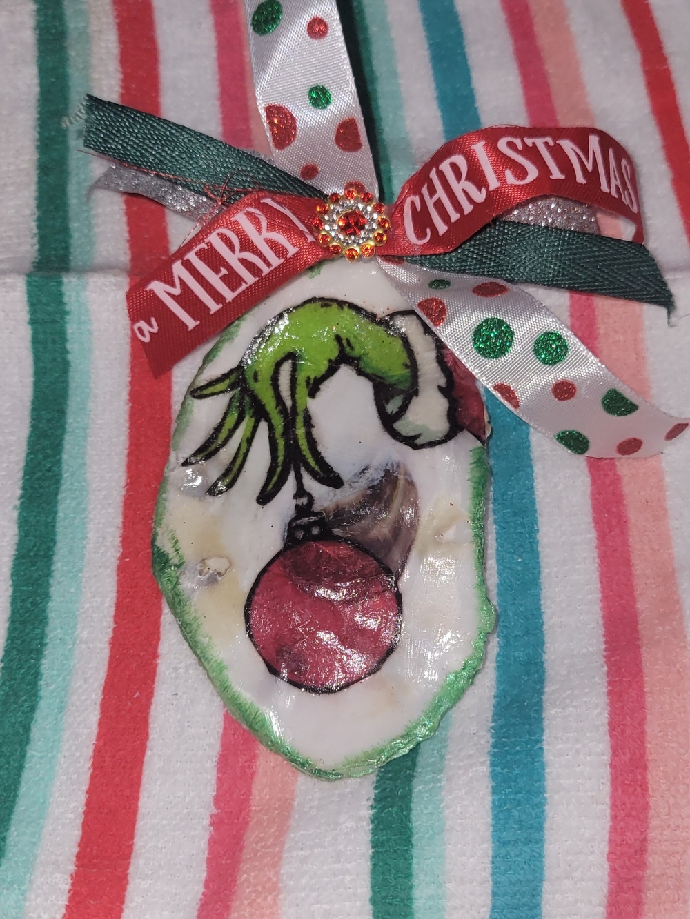 🎄 Handmade Christmas Bow Ornament